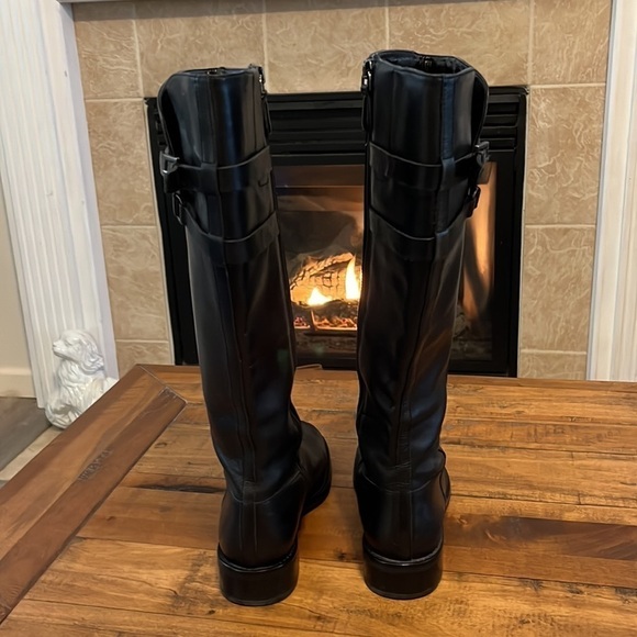 ECCO black leather boots, size 38 EU, in very good condition - Picture 4 of 8